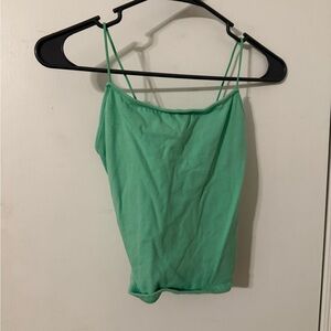 Green Spaghetti Strap Top